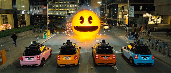 pixels pac man ghost cars