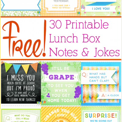 free printable lunch box notes