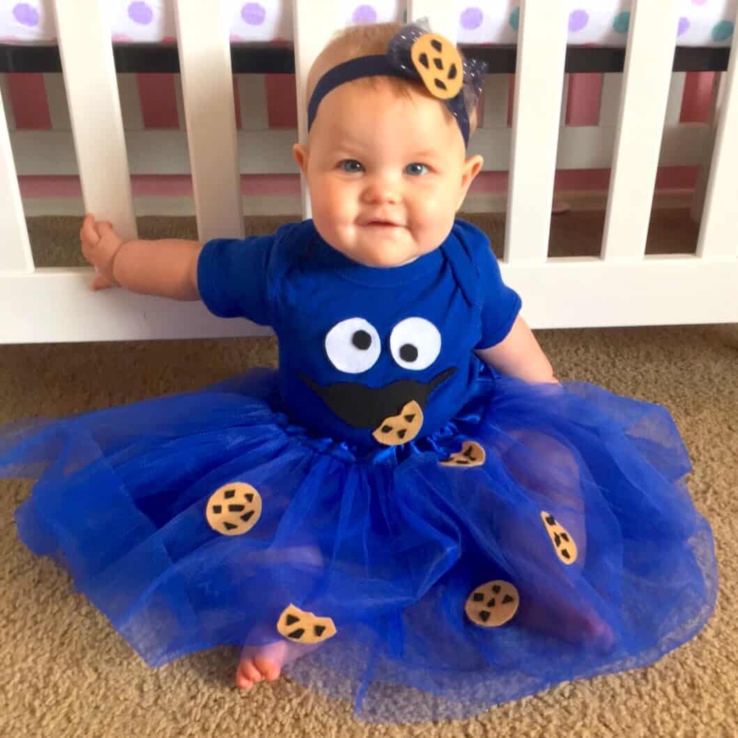 DIY tutu Cookie Monster Halloween costume