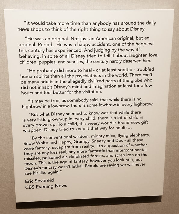 cbs evening news death of walt disney