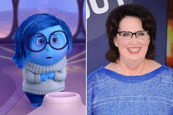 Phyllis Smith and Sadness