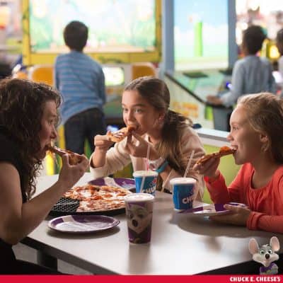 Chuck E. Cheese's new menu