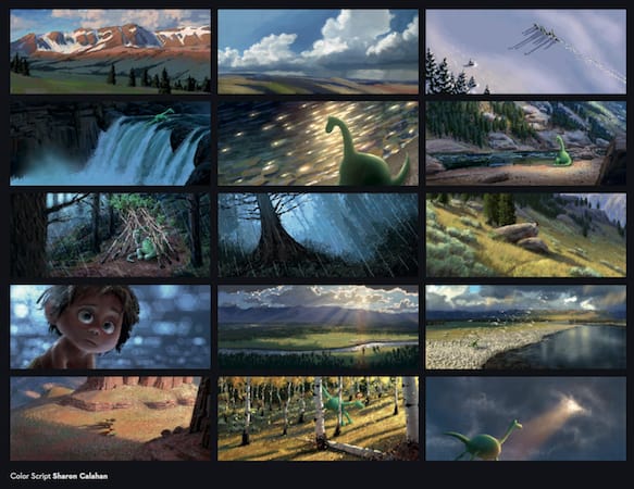 The Good Dinosaur Color Scripts