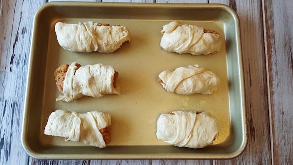 crescent roll wrapped chicken strips