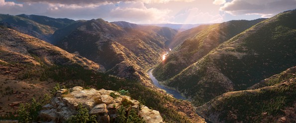 THE GOOD DINOSAUR landscape still