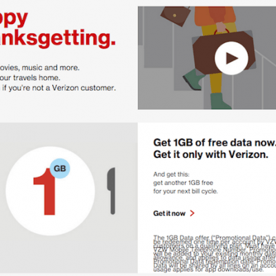 Verizon Thanksgiving deals