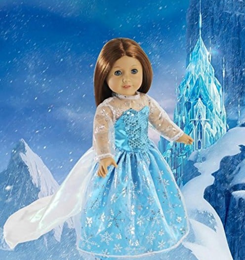 elsa doll with snowflake