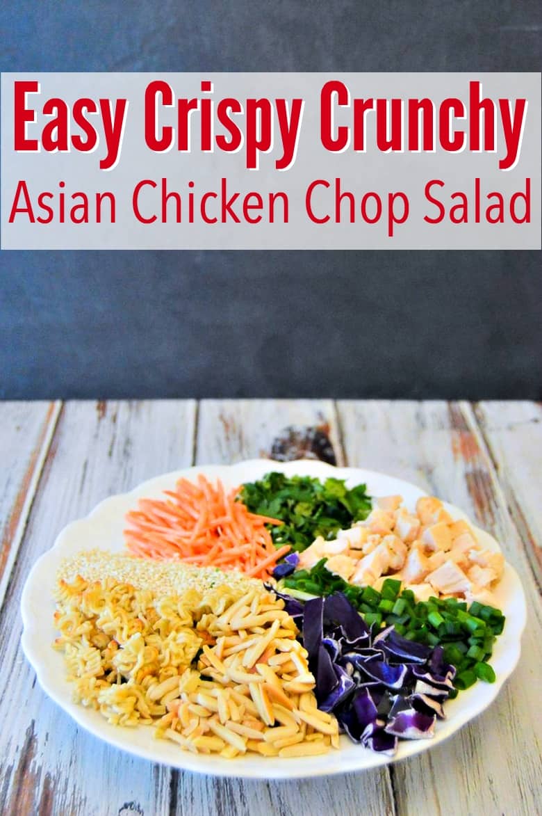 Quick Crunchy Asian Chicken Salad Recipe - A One-Bowl Meal