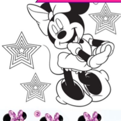 Minnie Mouse printable coloring pages