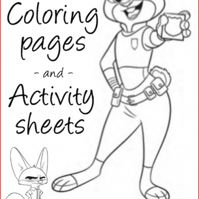 Free zootopia printable coloring sheets