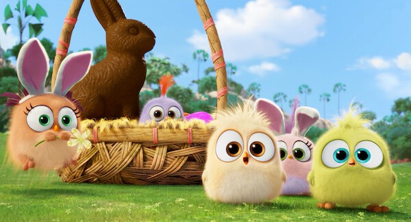 Hatchlings from Columbia Pictures and Rovio Animation's ANGRY BIRDS having some Easter fun.