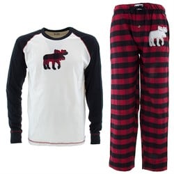 Moose Plaid Family Pajamas for Men