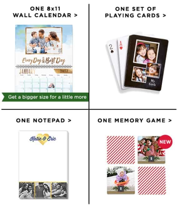 Shutterfly Promo Code 2 FREE Gifts Wall Calendar, Playing Cards