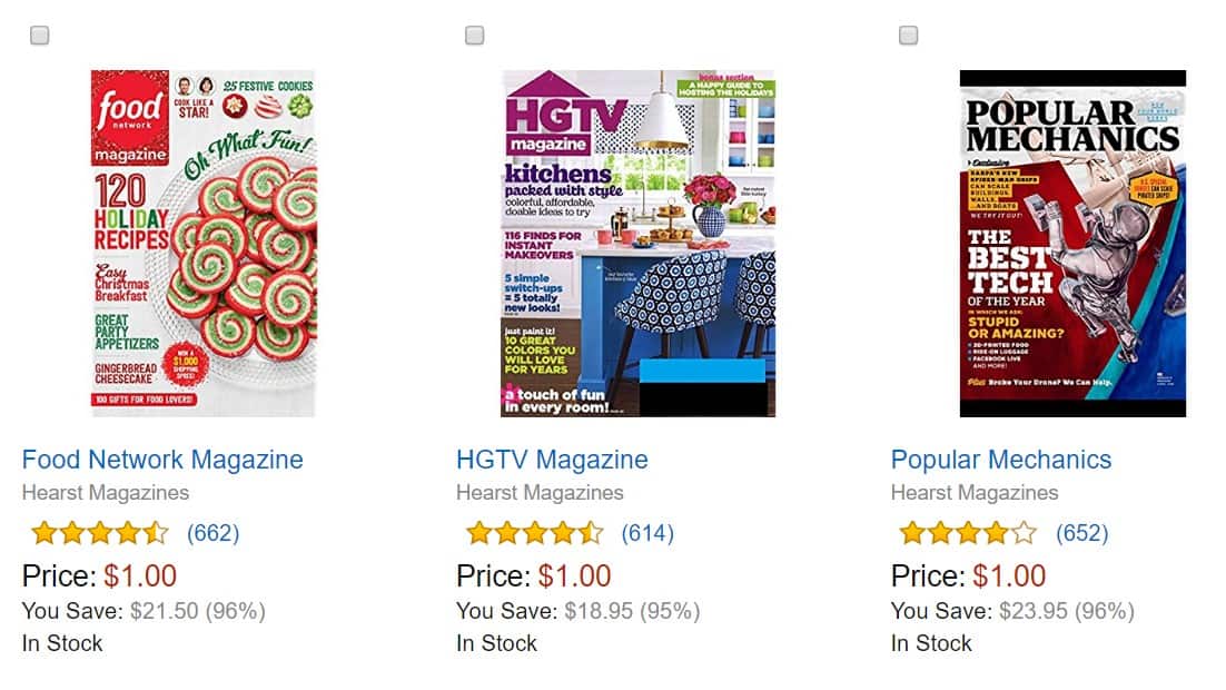 Amazon Magazine Deal BestSelling Magazines 0.99 for 6Month