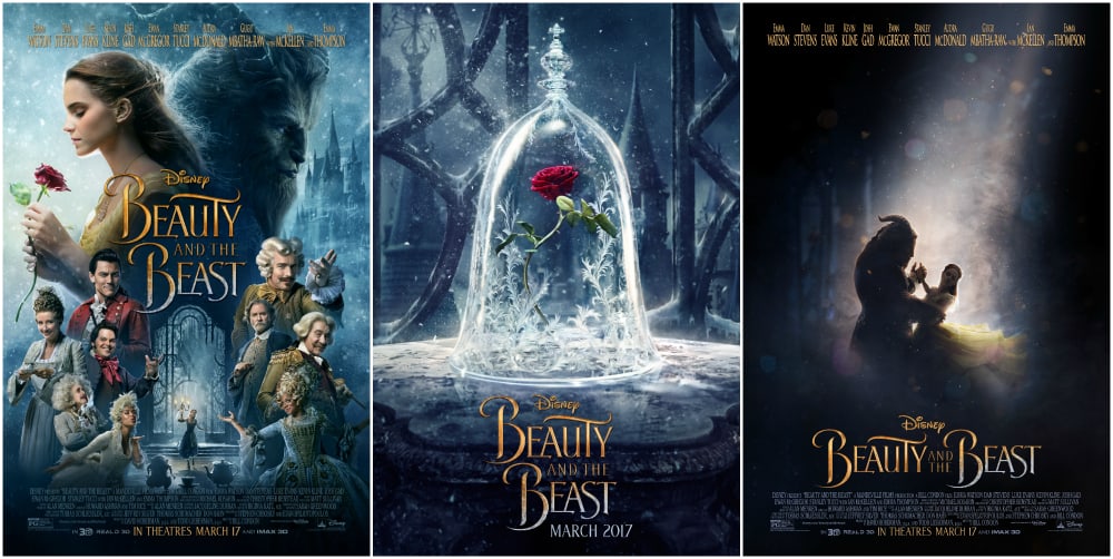 all beauty and the beast movie posters