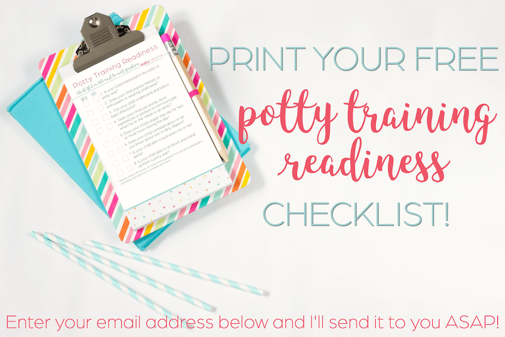 potty training readiness checklist on a clipboard