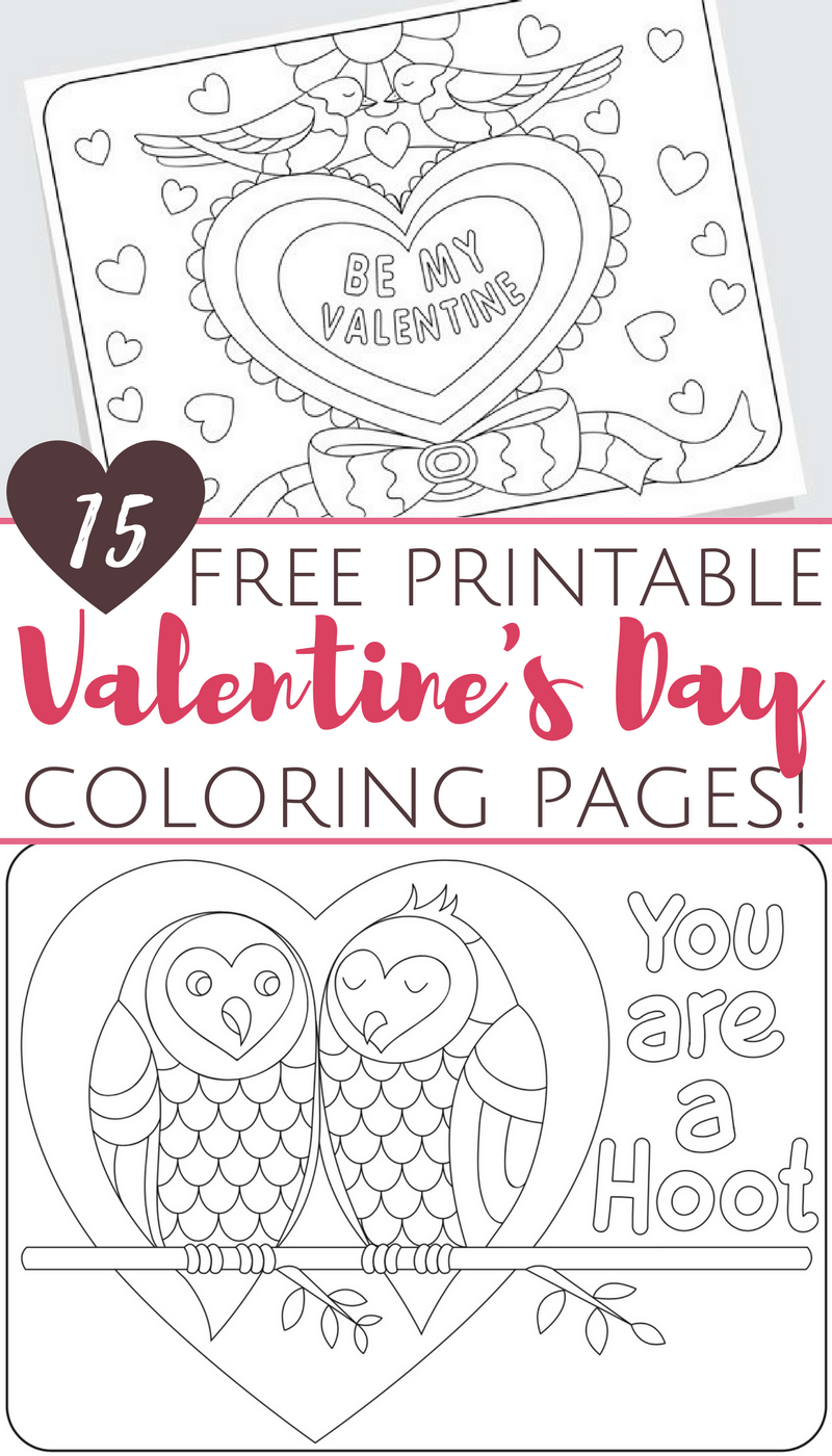 Free Printable Valentine's Day Coloring Pages for Adults and Kids