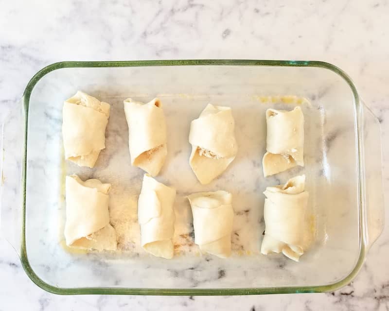 chicken alfredo crescent roll-ups recipe