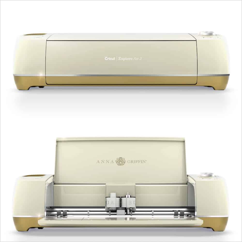 gold Anna Griffin Cricut explore air 2 cutting machine