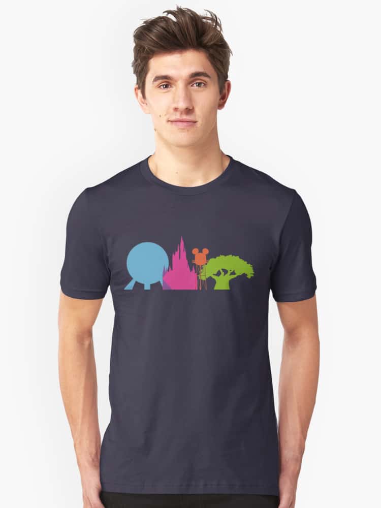 Unique disney world shirt icons epcot tree of life water tower