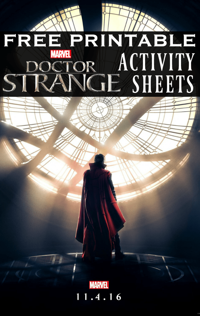 doctor strange activity sheets