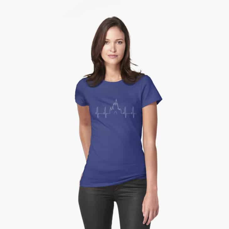 Unique Disney shirt heartbeat