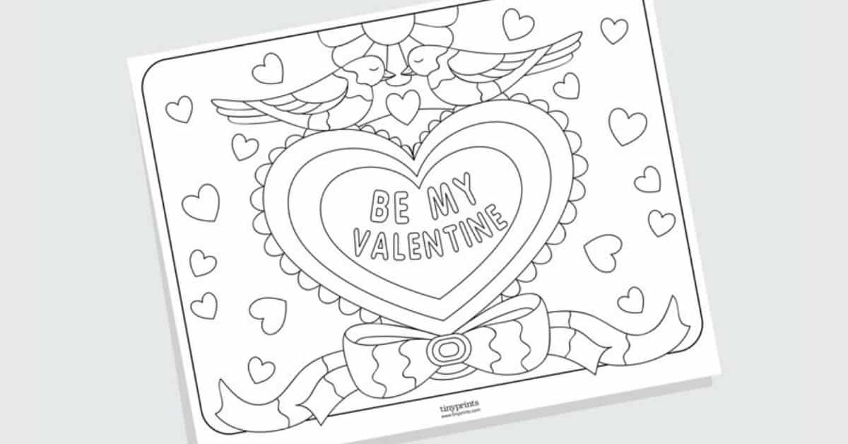 Free Printable Valentine's Day Coloring Pages for Adults and Kids