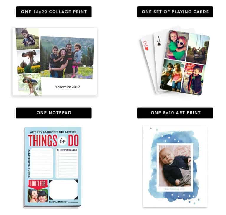 Shutterfly Choose Any Two for Free Notepad, 16x20 Collage Print, 8x10