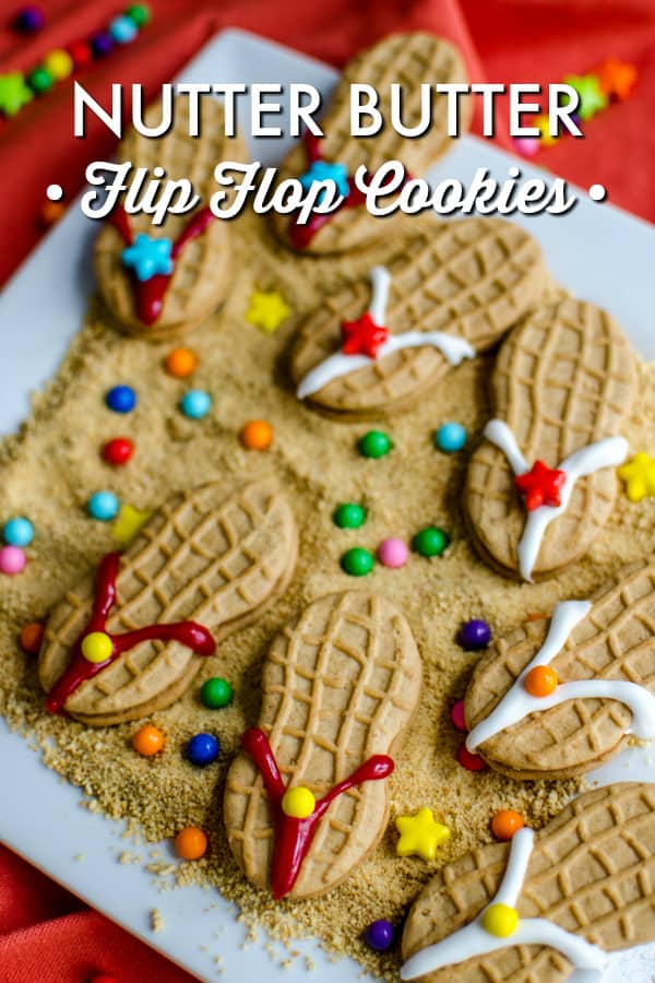 flip flop cookies for polynesian luau