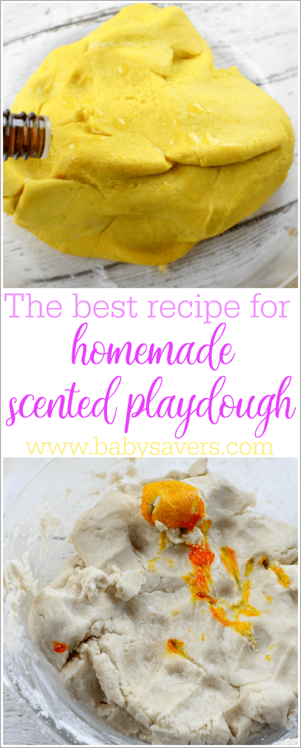 homemade scented playdough