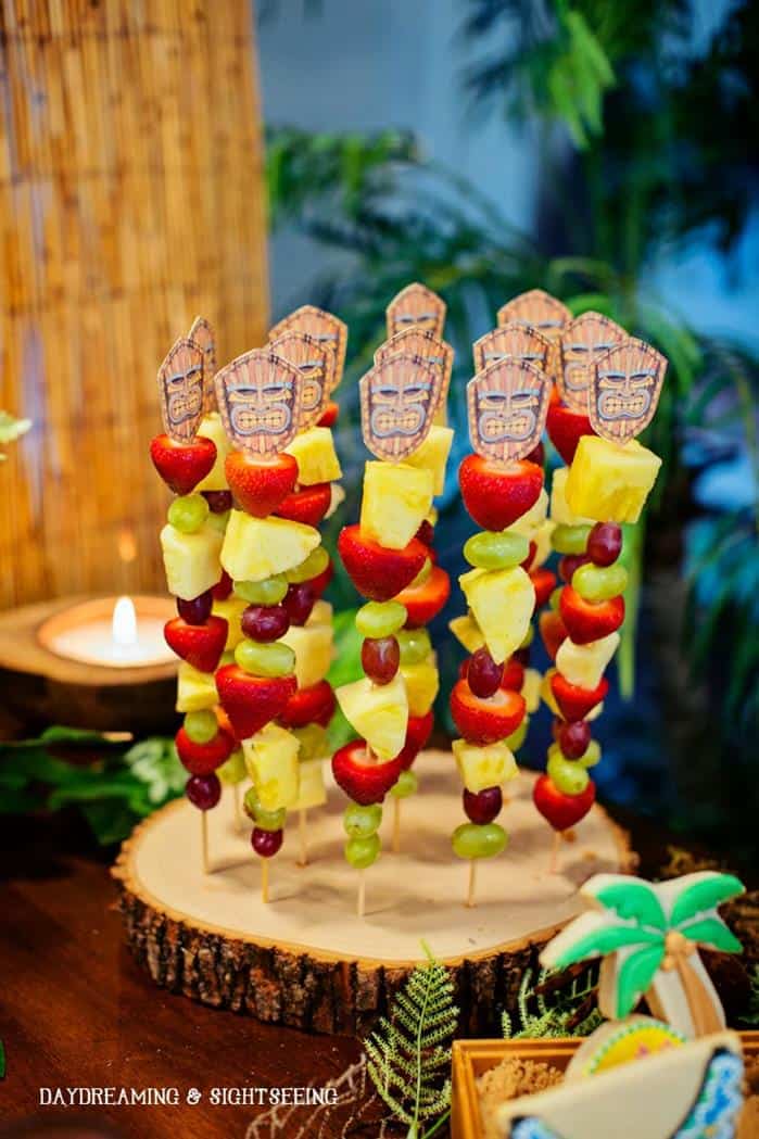 polynesian luau party ideas fresh fruit