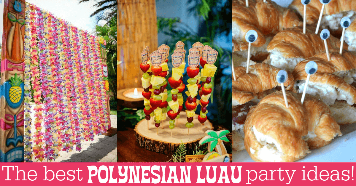 polynesian luau party ideas