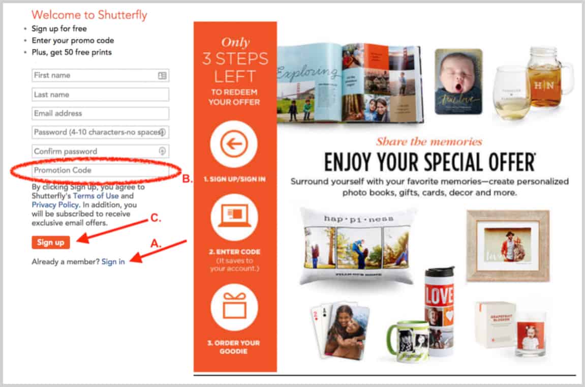 shutterfly.com/grocerybag free code