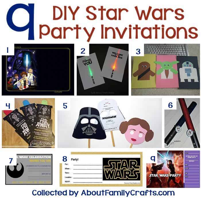 Star Wars party ideas - invitations