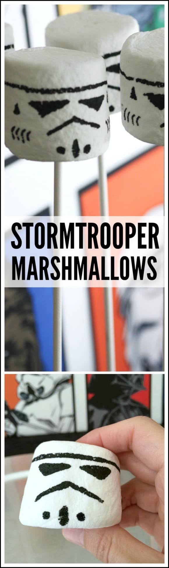 Star Wars party food marshmallow Stormtroopers