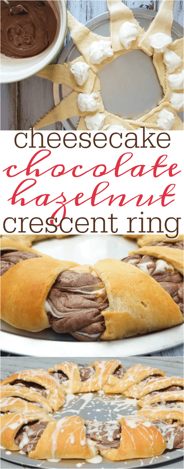 nutella cheesecake crescent ring