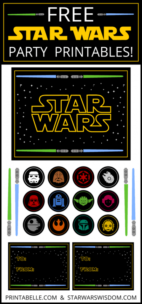 Star Wars party ideas printables