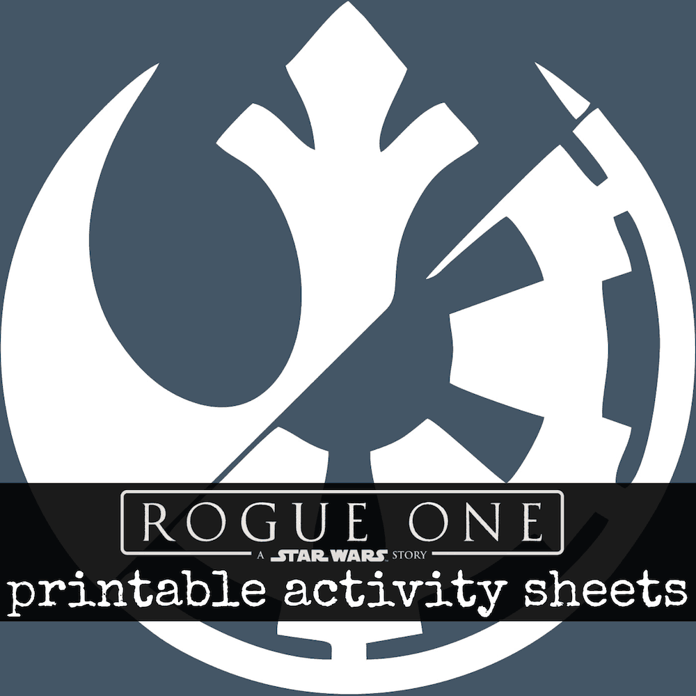 Star Wars Rogue One printable activity sheets