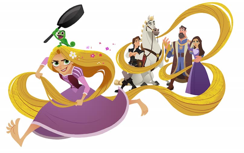 Tangled Before Ever After Coloring Pages and activity sheets