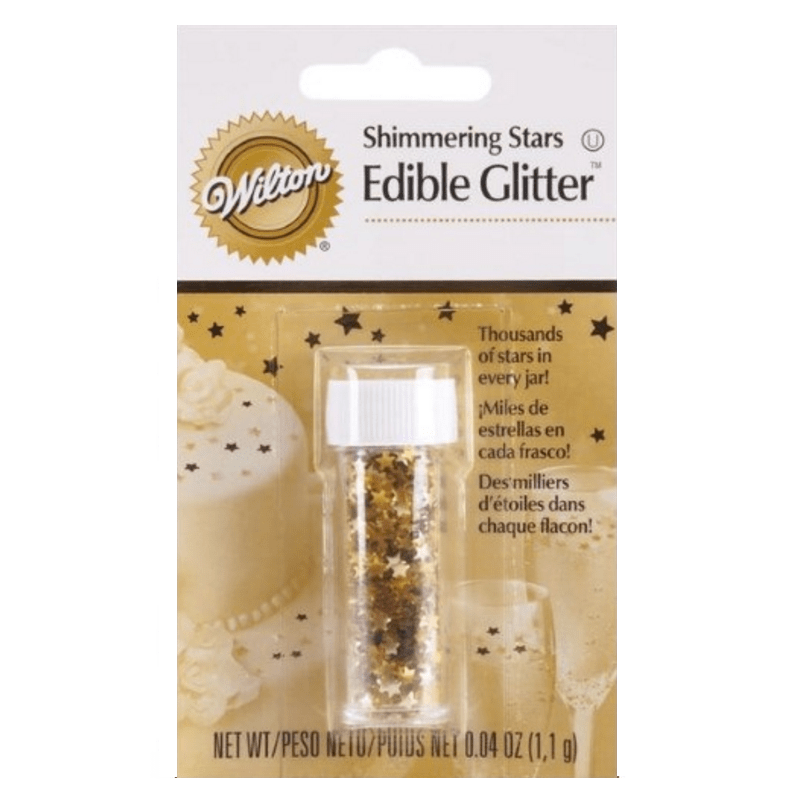 Wilton Edible Glitter, Gold Stars