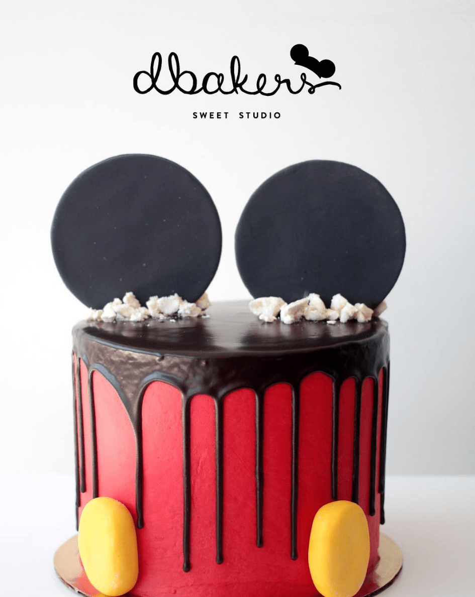 how to make a disney drip cake with mouse ears