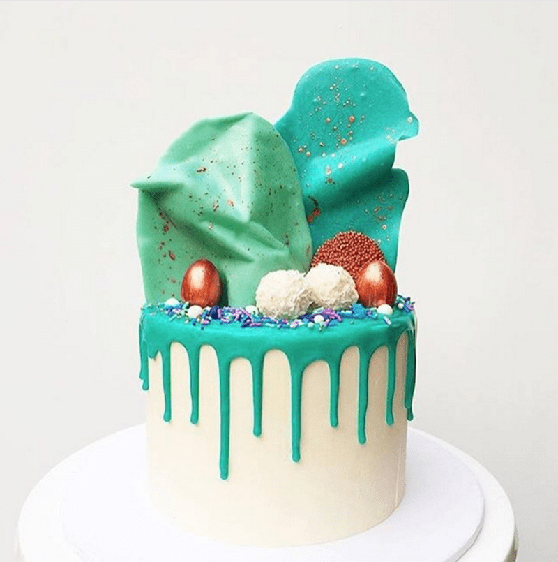 how to make a drip cake for the little mermaid