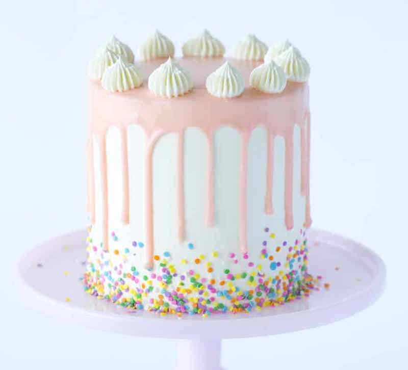 how to make a drip cake with funfetti