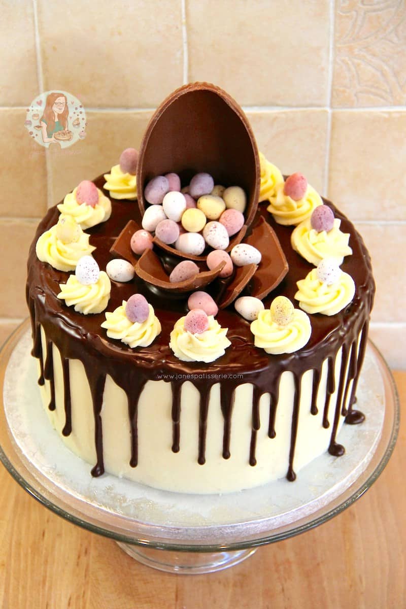 how to make a drip cake for easter