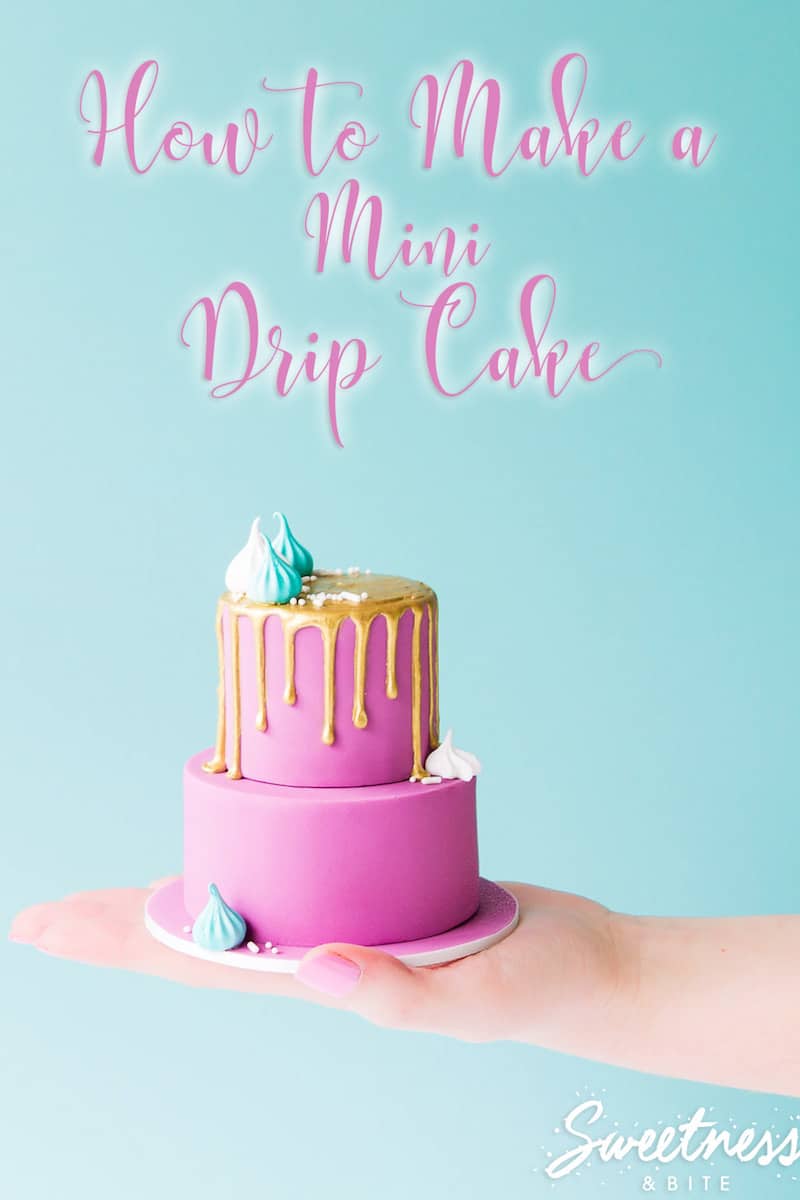 how to make a mini drip cake