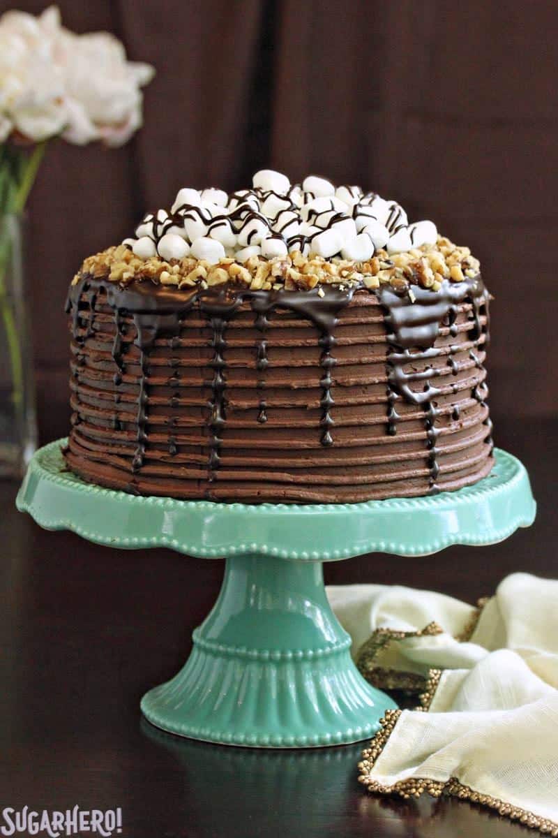 how to make a rocky road drip cake