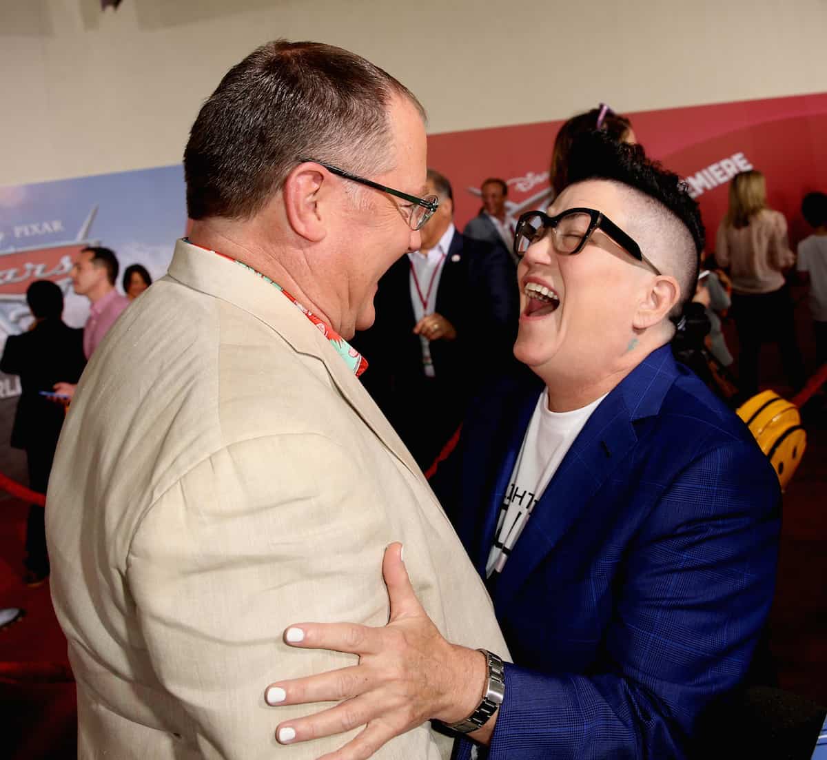 cars 3 premiere john lasseter and lea delaria