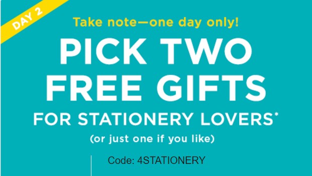 shutterfly choose up to two for free notecards notebook or address