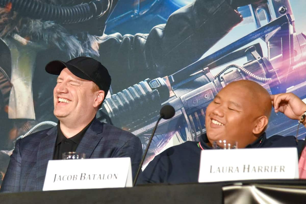 Spider-Man Homecoming press junket kevin feige jacob batalon