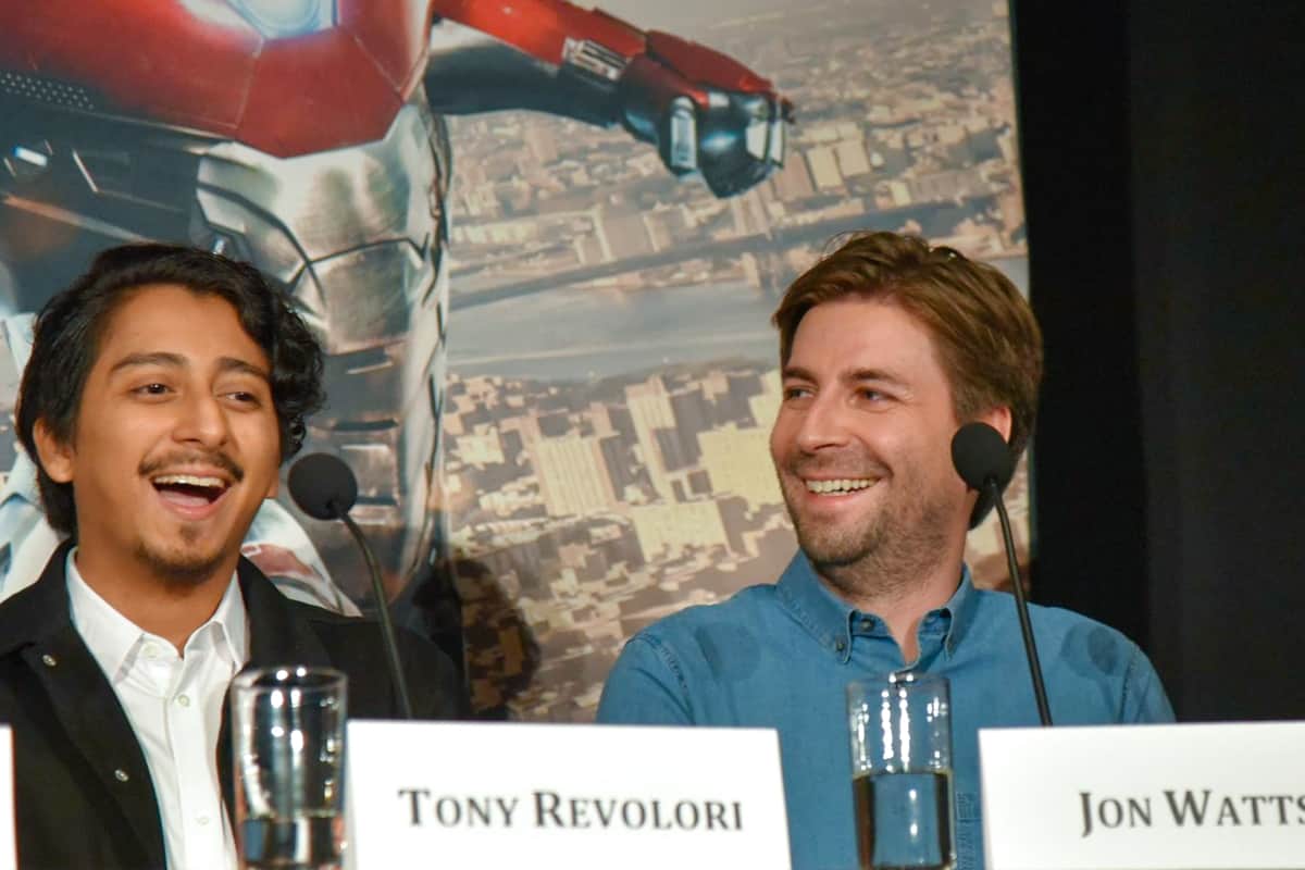 Spider-Man Homecoming press junket tony revolori jon watts